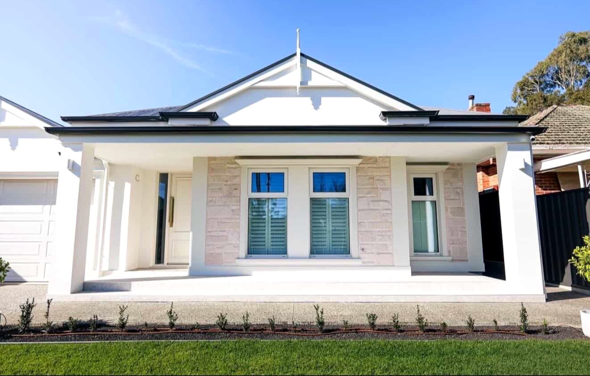 Completed brick and render home - ABC Bricks & Masonry